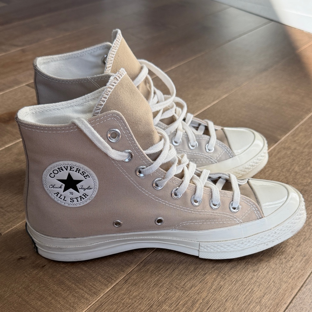 Converse Beige High-Top Sneakers